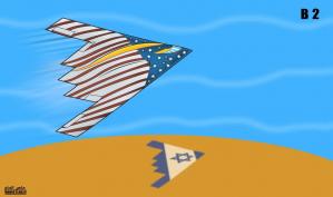 التفوق الجوي B2 .. كاريكاتير ماهر الحاج
