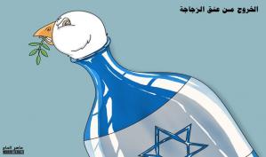 الخروج من عنق الزجاجة .. كاريكاتير ماهر الحاج