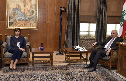 الرئيس بري يبحث ووزيرة الخارجية الفرنسية الأوضاع في لبنان والمنطقة