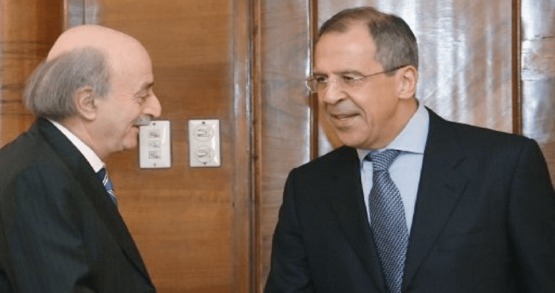 جنبلاط يلتقي لافروف في موسكو وتأكيد موقف روسيا الداعم للبنان وسلامة أراضيه