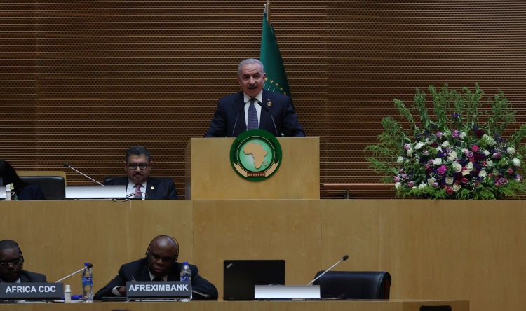 رئيس الوزراء اشتية أمام القمة الأفريقية: ليكن صوتكم عاليًا لوقف العدوان والحصار والاستيطان