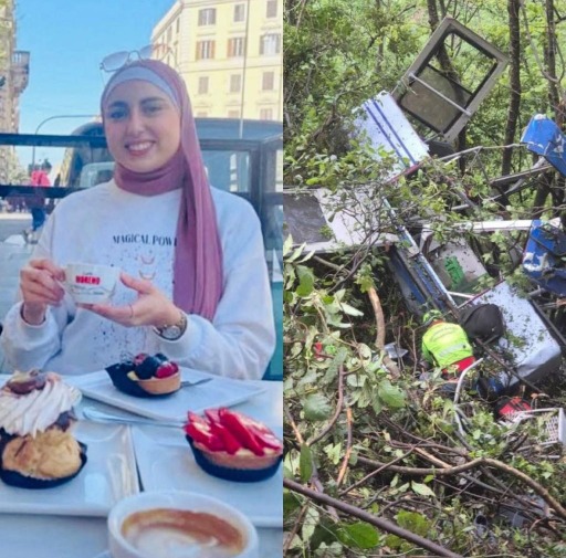 وفاة الشابة جنان سليمان واصابة شقيقها بحادث تحطم (التلفريك)..