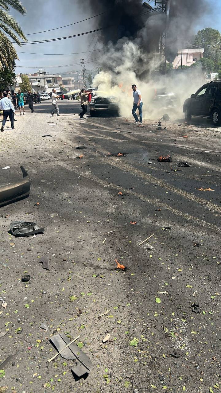 سقوط شهداء وجرحى جراء انفجار جسم من مخلفات العدوان في بريقع جنوب لبنان