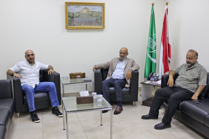 د. بسام حمود يستقبل عمر مرجان