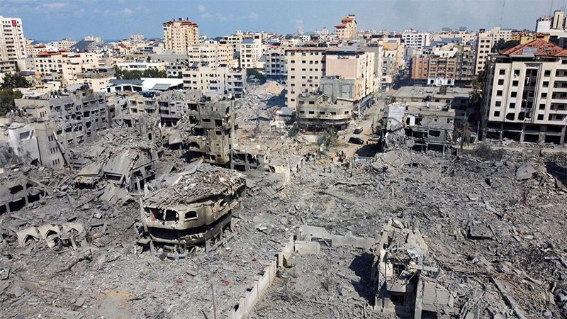 بالصور: قوات الاحتلال الاسرائيلي تدمر مربعات سكنية في غزة