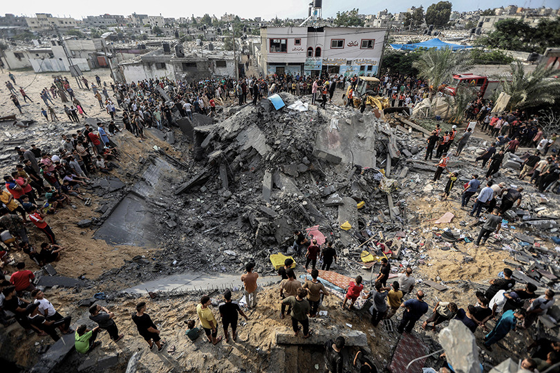 منازل سويت بالأرض ومُسحت عن الخارطة.. صورة تظهر الدمار في بيت حانون بعد القصف الإسرائيلي العنيف على قطاع ‎غزة