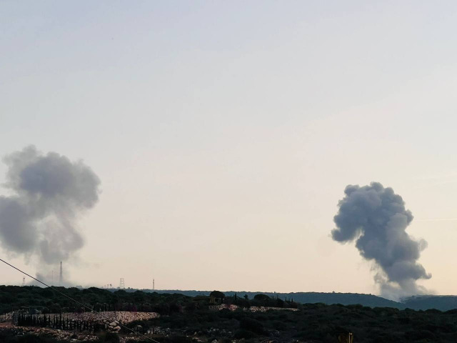 بالصور - الطيران الاسرائيلي يشن سلسلة من الغارات الجوية على عدد من القرى الجنوبية