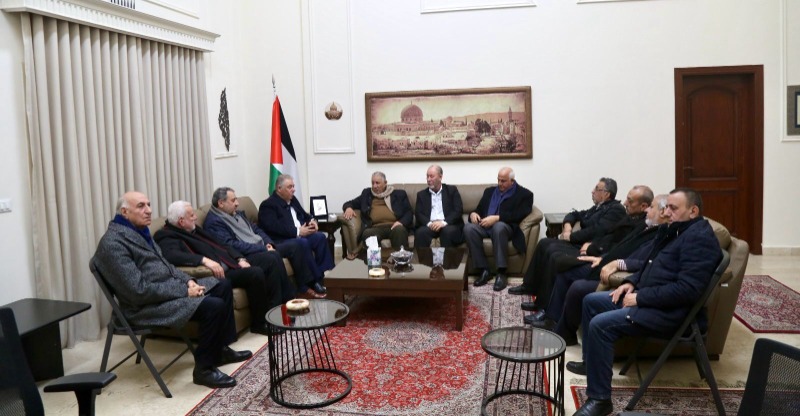 السفير دبور يلتقي لجنة من الاحزاب اللبنانية وقوى التحالف الفلسطيني