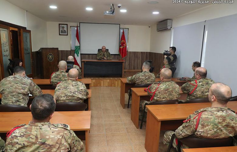 قائد الجيش يتفقد قيادة الشرطة العسكرية في الريحانية