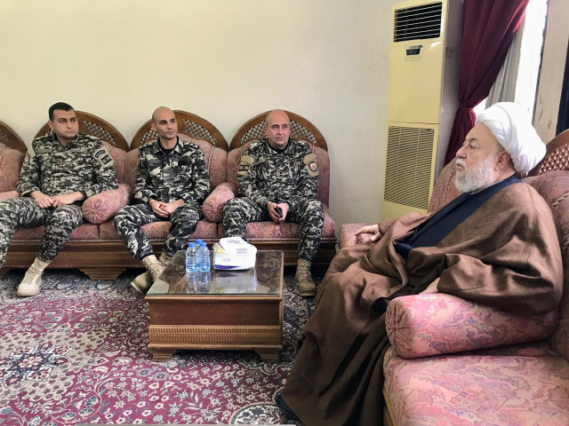 المفتي عسيران يستقبل المدير الجديد لأمن الدولة في الجنوب العميد الركن وسيم النقيب