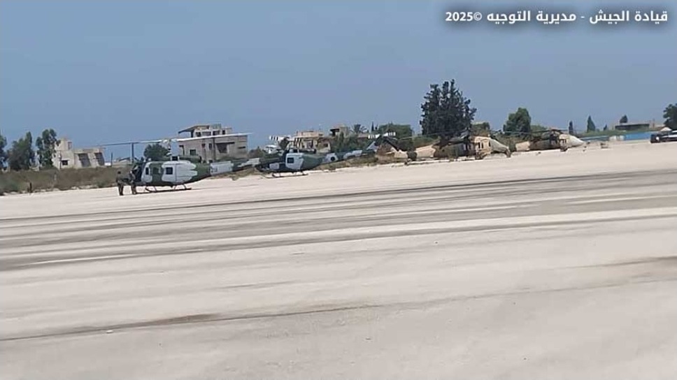 طوافتان للجيش اللبناني تشاركان بإخماد حرائق اللاذقية
