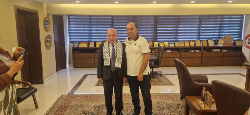 الاتحاد الفلسطيني لكرة القدم فرع الشتات يهنئ  هاشم حيدر بإعادة انتخابه رئيسًا للاتحاد اللبناني