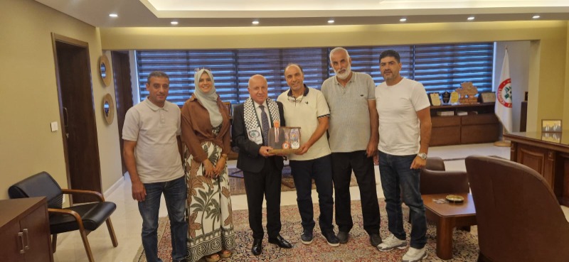 الاتحاد الفلسطيني لكرة القدم فرع الشتات يهنئ  هاشم حيدر بإعادة انتخابه رئيسًا للاتحاد اللبناني