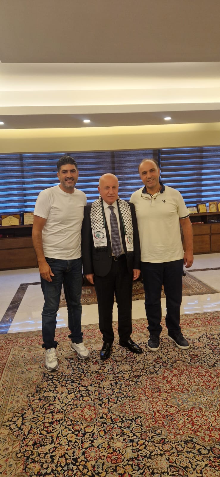 الاتحاد الفلسطيني لكرة القدم فرع الشتات يهنئ  هاشم حيدر بإعادة انتخابه رئيسًا للاتحاد اللبناني