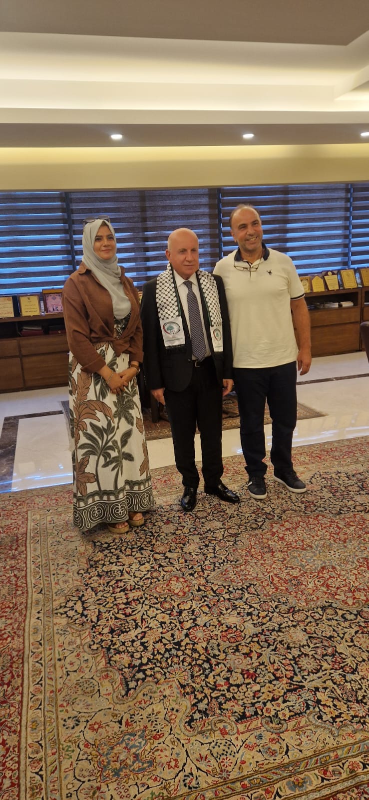 الاتحاد الفلسطيني لكرة القدم فرع الشتات يهنئ  هاشم حيدر بإعادة انتخابه رئيسًا للاتحاد اللبناني