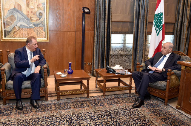 الرئيس بري يستقبل السفير دبور في زيارة وداعية