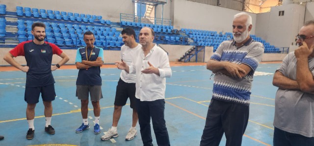 البقاعي يزور معسكر منتخب الصالات الفلسطيني في لبنان