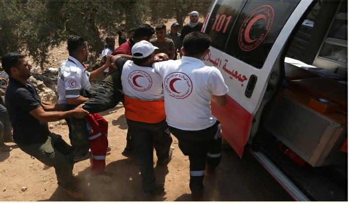 اصابة 70 فلسطينيا خلال مواجهات مع الاحتلال جنوب نابلس
