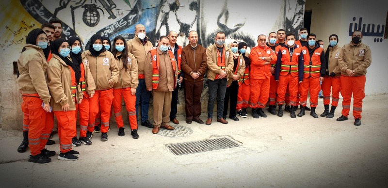 وحدة الإسعاف والطوائ في مستشفى الشهيد محمود الهمشري تنفذ حملة طبية في مخيّم الجليل