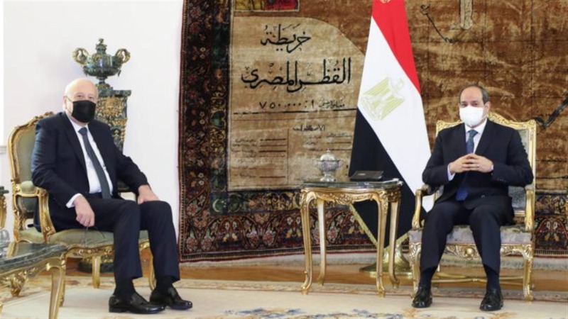 بالصّور: لقاء بين الرئيس السيسي والرئيس ميقاتي