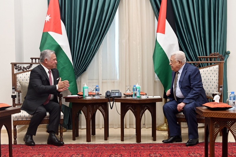 الرئيس عباس.. يستقبل العاهل الأردني