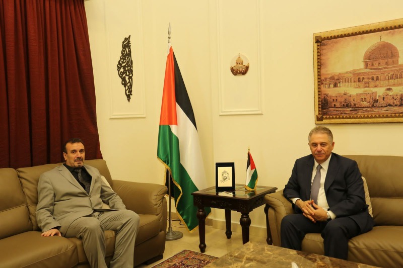 السفير دبور  يستقبل السفير الجزائري في لبنان