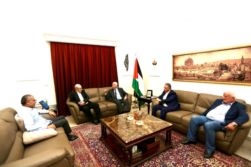 الأحمد يلتقي نائب الأمين العام لـ"الجبهة الديمقراطية" فهد سليمان