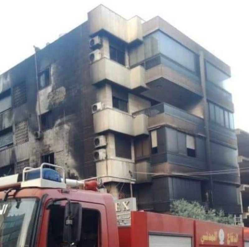 بالصور.. حريق كبير في بيروت واخلاء للسكان!
