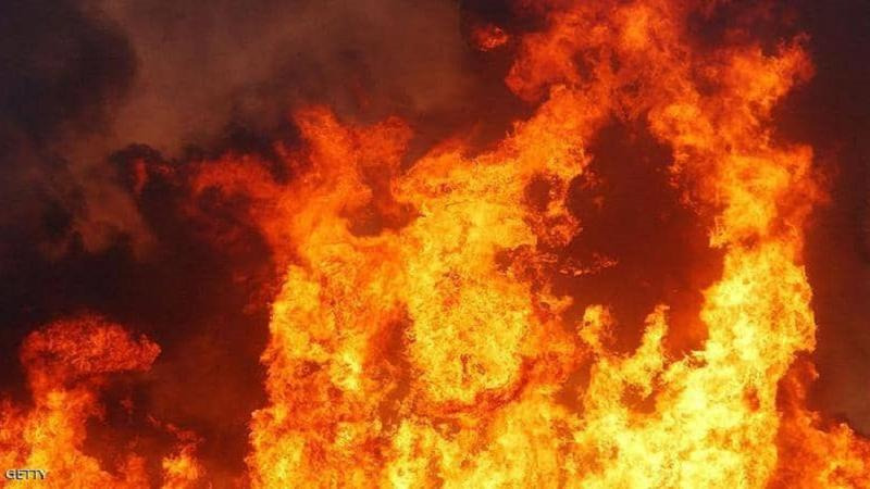 حريق في بساتين ضهر الليسنة اخمده عناصر مركز بزبينا في الدفاع المدني