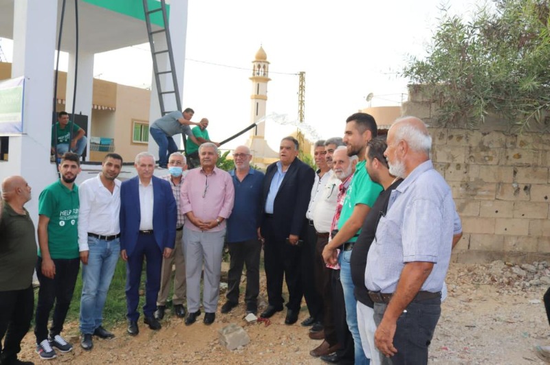 برعاية السفير دبور .. جمعية (HELP DUNYA) تفتتح مشروع بناء خزان المياه في تجمع كفربدا