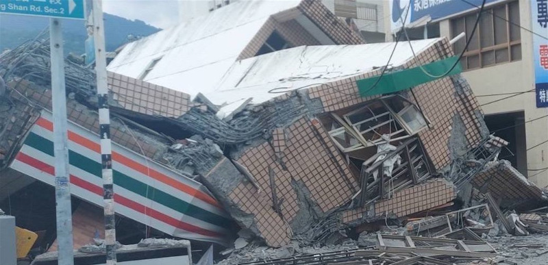 زلزال قوي ضرب شرق تايوان.. انهيار أبنية واستبعاد التسونامي