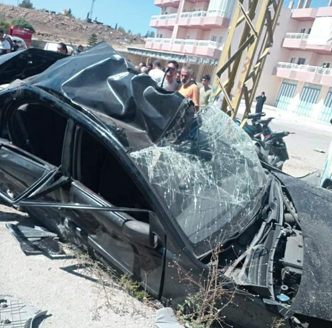 حادث سير على طريق عام التليل - القبيات في عكار