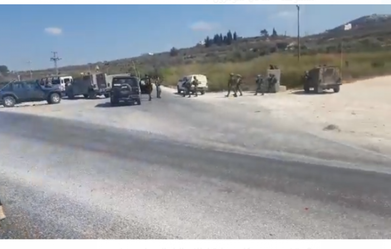 بالفيديو.. إصـابة جندي اسرائيلي بعملية إطلاق نار قرب نابلس والاحتلال يستنفر بحثاً عن المنفذ