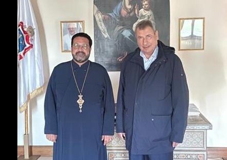 خوري يلتقي المعتمد البطريركي للكنيسة الرومية الملكية الكاثوليكية
