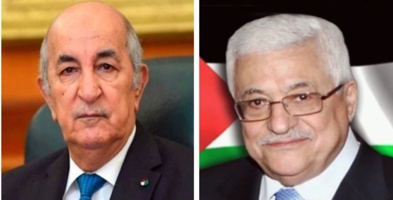 الرئيس عباس باتصال مع الرئيس تبون: نشكركم على جهود الجزائر في لم الصف الفلسطيني ونتطلع لقمة عربية ناجحة