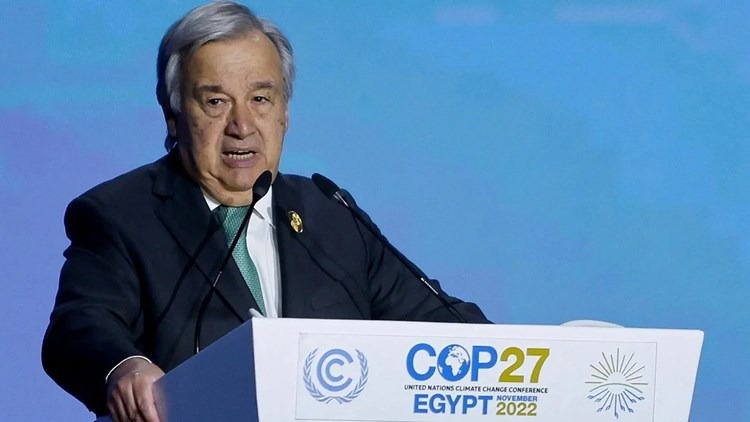 غوتيريش يأسف لفشل مؤتمر المناخ في معالجة أزمة الغازات الدفيئة