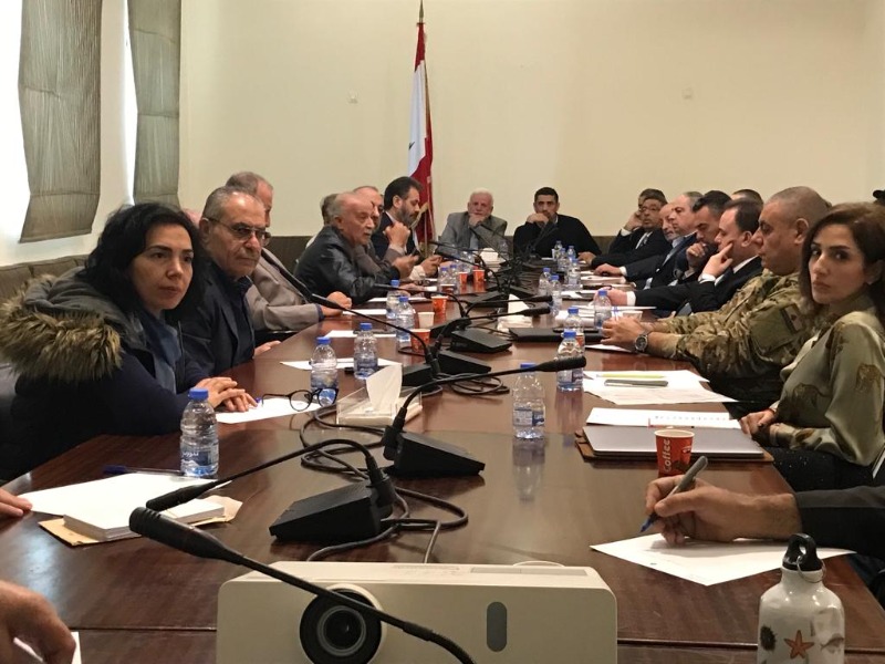 الاجتماع الدوري بين لجنة الحوار اللبناني الفلسطيني وهيئة العمل الفلسطيني في السرايا