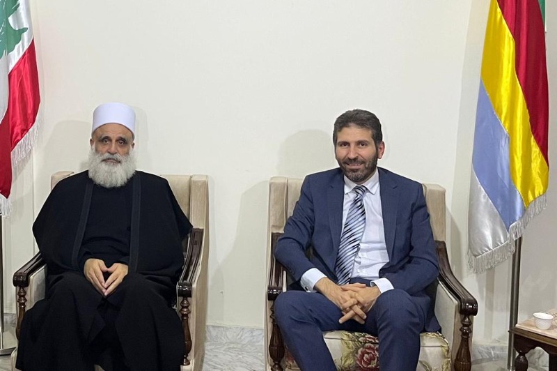 شيخ العقل يستقبل النائب التوم والقنصل ابو مرشد وزوّارا