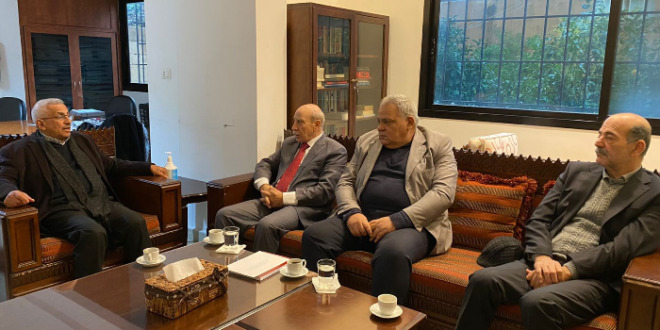 أسامة سعد يلتقي وفد "الجبهة الديمقراطية لتحرير فلسطين"