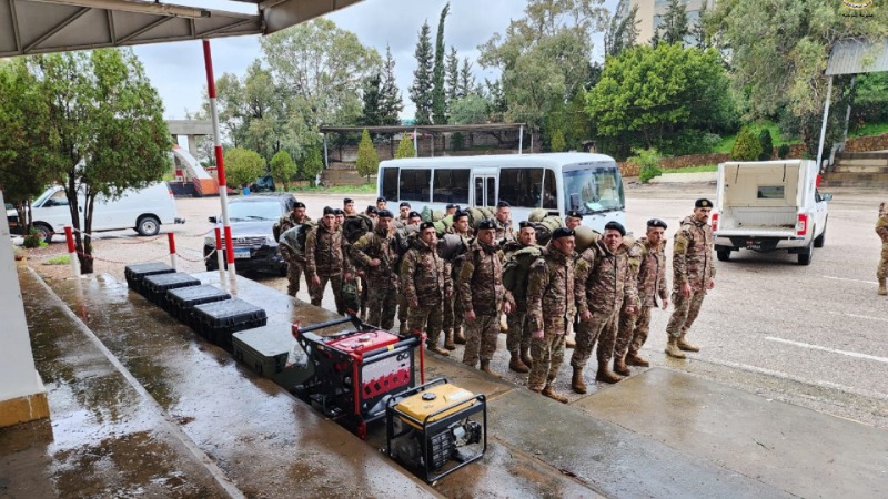 الجيش: 20 عنصرًا من فوج الهندسة إلى تركيا للمساهمة في أعمال البحث والإنقاذ