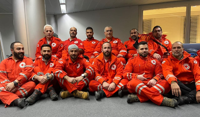 الصليب الاحمر اللبناني: فريق من كوادرنا المختصين في عمليات البحث والانقاذ غادر الى تركيا