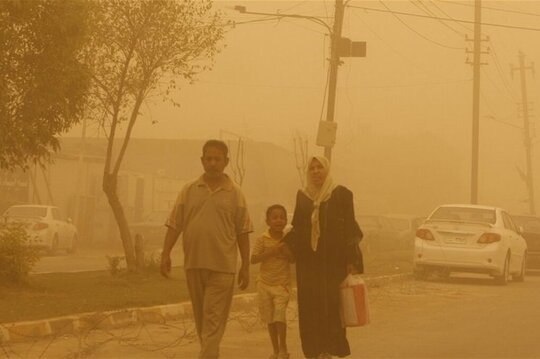 أكثر من 500 حالة اختناق جراء العواصف الترابية في العراق