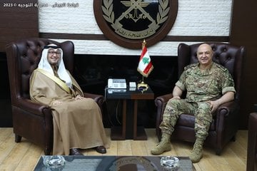 قائد الجيش استقبل السفيرين السعودي والمصري