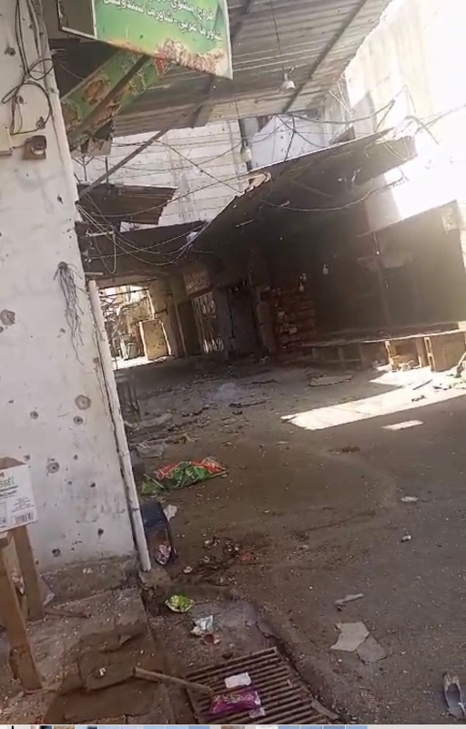 بالصور: "حي الصفصاف"  في مخيم عين الحلوة بسبب الاشتباكات!