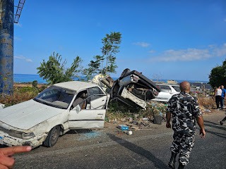 بالصور: حادث سير مروّع بين ثلاث سيارات في الزهراني