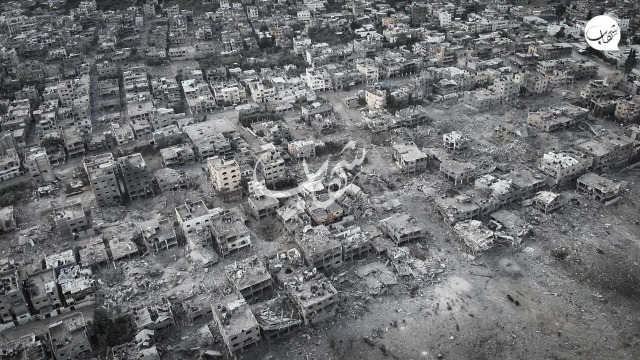 بالصور.. مشاهد الدمار الهائل في بيت حانون شمال شرق قطاع غزة جراء القصف الإسرائيلي المكثف