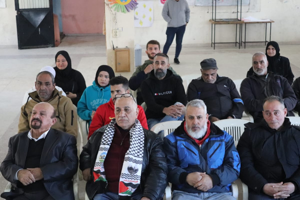 نادي الجليل الفلسطيني بمخيم البرج الشمالي ينظم امسية شعرية تضامنا مع الشعب الفلسطيني