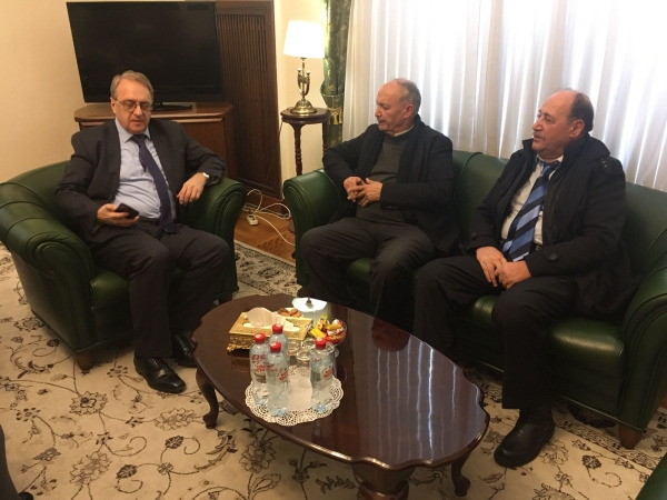 ابو يوسف يلتقي نائب وزير الخارجية الروسي بوغدانوف
