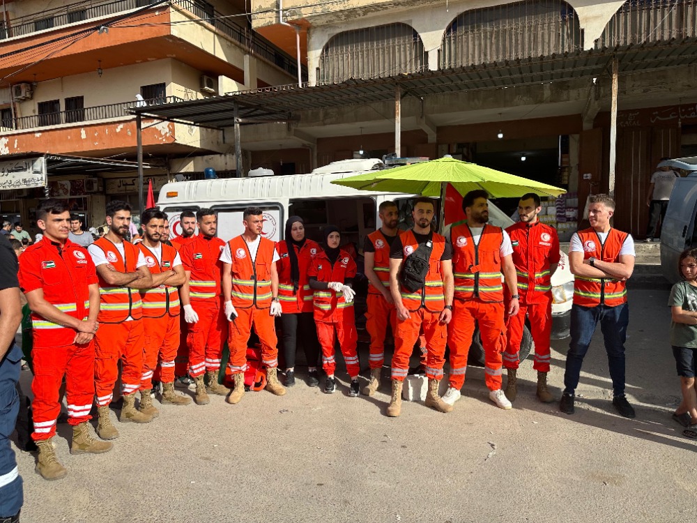 زاوية لوحدة الإسعاف والطوارئ في "معرض الخيم" في نهر البارد بمناسبة النكبتين