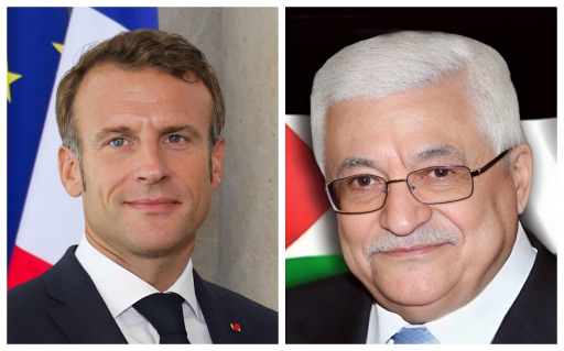اتصال هاتفي بين الرئيس عباس والرئيس الفرنسي